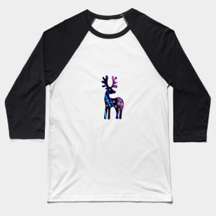 Colorful Christmas reindeer Baseball T-Shirt